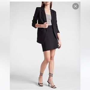 Talbots Skirt Mini Black Velvet Cotton Stretch Classic Winter Sweater Boots 2